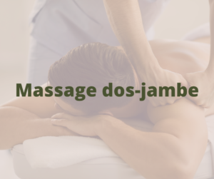 Massage dos-jambe